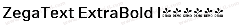 ZegaText ExtraBold I字体转换